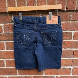 True Religion Denim Jean Geno Relaxed Slim Shorts Size 7 boys kids